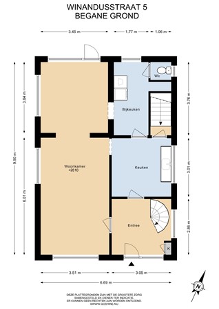 Floorplan - Winandusstraat 5, 6181 NG Elsloo